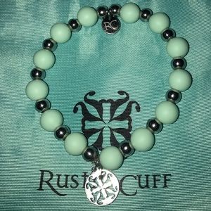 Mint Green Erin Rustic Cuff